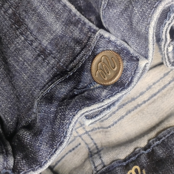 Wrangler Retro Jeans Womens 28X29 Cowgirl Western Boho Denim Flared Wide leg Fit - Picture 13 of 14